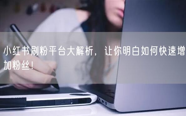 小红书刷粉平台大解析，让你明白如何快速增加粉丝！