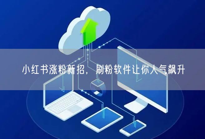 小红书涨粉新招，刷粉软件让你人气飙升