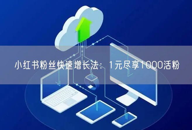 小红书粉丝快速增长法：1元尽享1000活粉