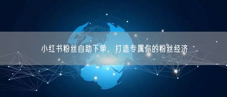 小红书粉丝自助下单，打造专属你的粉丝经济