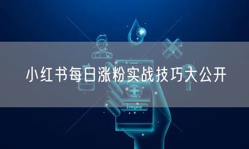小红书每日涨粉实战技巧大公开