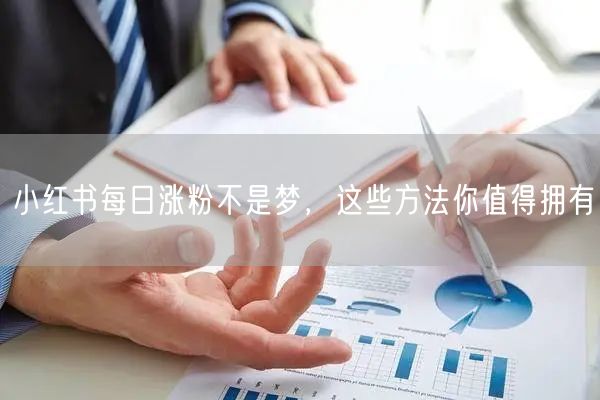 小红书每日涨粉不是梦，这些方法你值得拥有