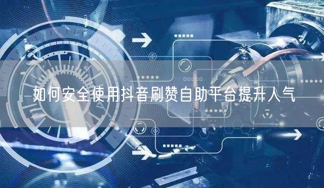 如何安全使用抖音刷赞自助平台提升人气