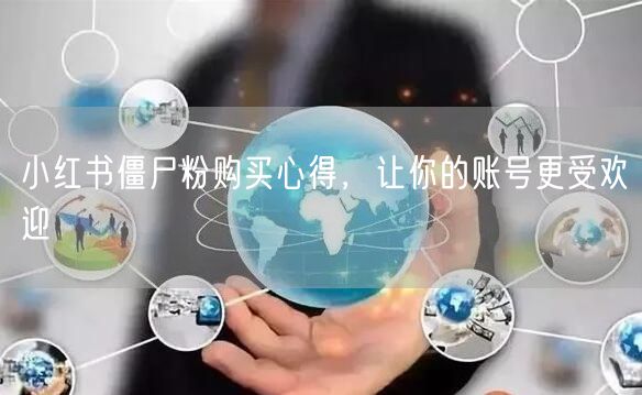 小红书僵尸粉购买心得，让你的账号更受欢迎